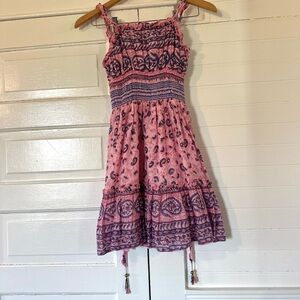 BELL Pink and Purple Kids dress with beaded tassels